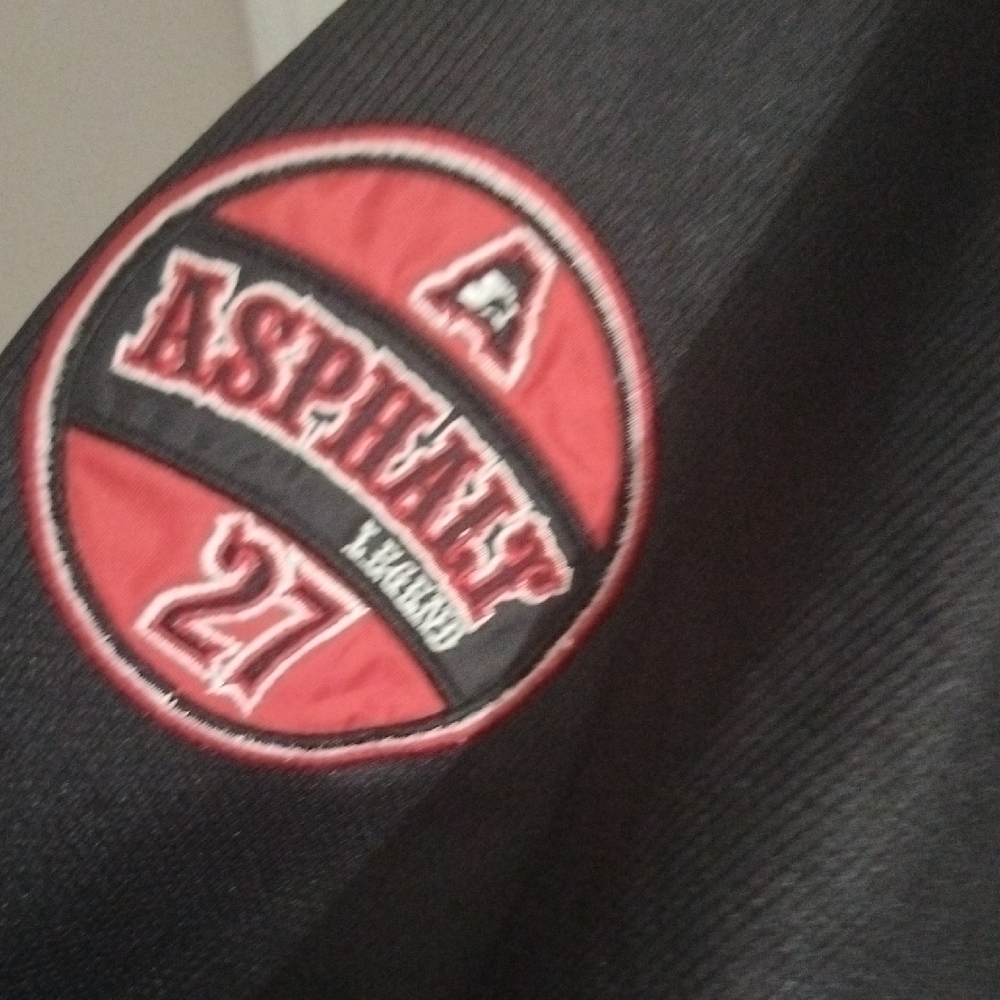 Men's Black and Red " Warm Up Jacket - Picture 4 of 15